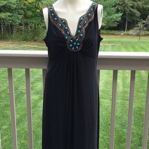 Stunning Beaded & Embroidered Maxi Dress